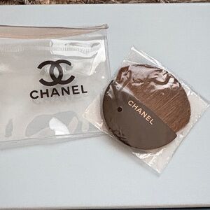 CHANEL Makeup Blush with Clear Pouch